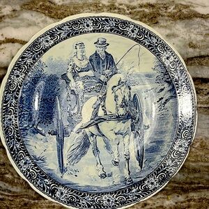 Boch Delfts Belgian Blue White 15.25 inch plate